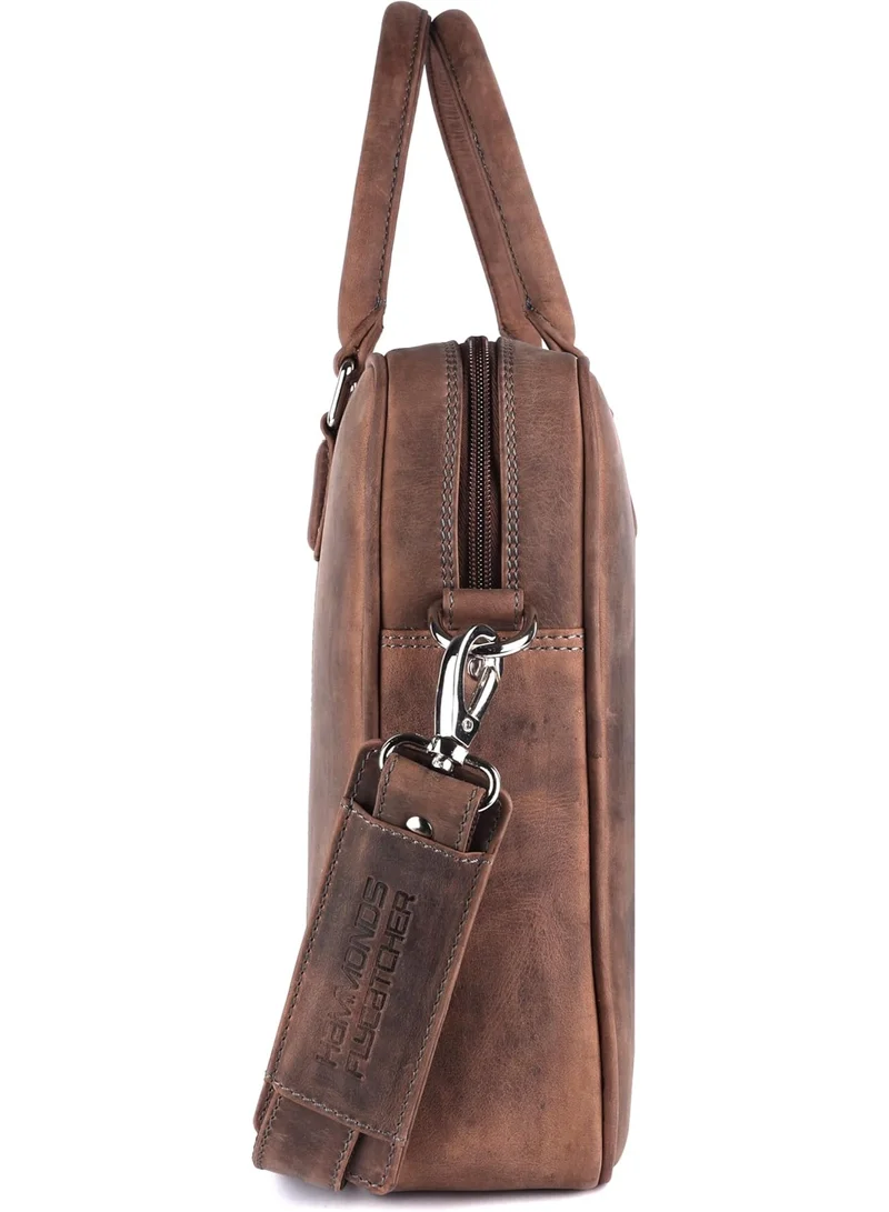 Hammonds Flycatcher  Genuine Leather Laptop Bag for Men - Office Bag - Fits Up to 14/15.6/16 Inch Laptop - Laptop Messenger Bags/Leather Bag for Men with Adjustable Shoulder Strap  | Best Price UAE